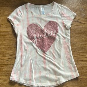 Justice sparkly tshirt
